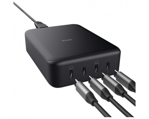 CARGADOR DE SOBREMESA MAXO USB 4xUSB-C 240W NEGRO TRUST