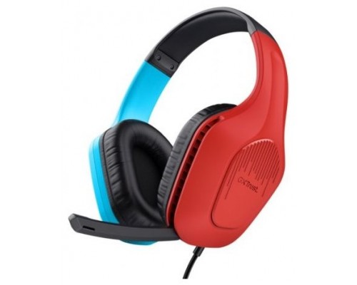 AURICULAR GAMING GXT416S ZIROX ROJO/AZUL TRUST