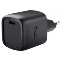 CARGADOR PARED/VIAJE USB-C 30W MAXO NEGRO TRUST