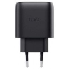 CARGADOR PARED/VIAJE USB-C 45W MAXO NEGRO TRUST