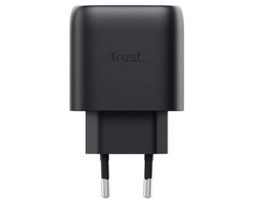 CARGADOR PARED/VIAJE USB-C 45W MAXO NEGRO TRUST