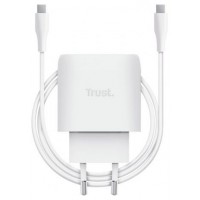 CARGADOR PARED/VIAJE USB-C 45W MAXO BLANCO TRUST