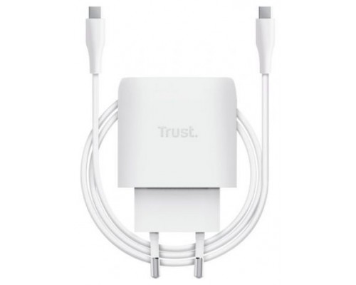 CARGADOR PARED/VIAJE USB-C 45W MAXO BLANCO TRUST