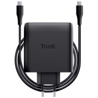 CARGADOR PARED/VIAJE 2xUSB-C 100W MAXO NEGRO TRUST