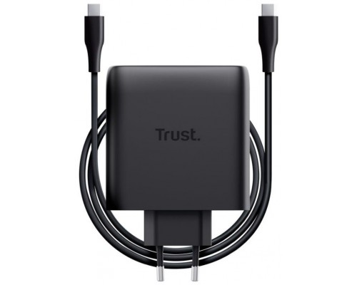 CARGADOR PARED/VIAJE 2xUSB-C 100W MAXO NEGRO TRUST