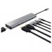 HUB 7 PUERTOS USB-C HALYX GRIS TRUST