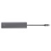 HUB 7 PUERTOS USB-C HALYX GRIS TRUST