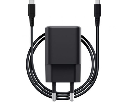 CARGADOR PARED/VIAJE USB-C 65W + CABLE USB-C ULTRARREDUCIDO 2 M MAXO NEGRO TRUST