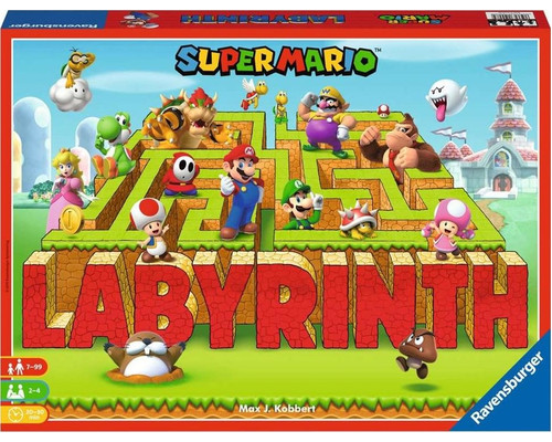 Juego mesa ravensburger labyrinth super mario