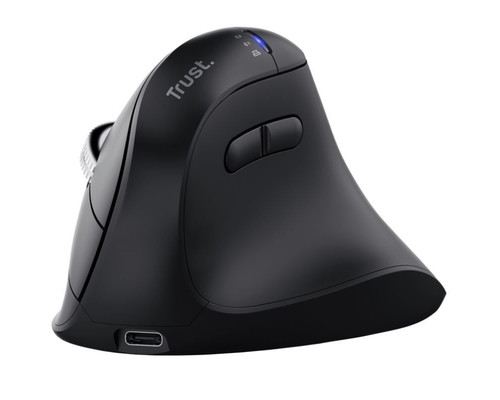 RATON OPTICO WIRELESS ERGONOMICO VERTICAL VYRAN NEGRO TRUST