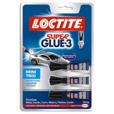 PEGAMENTO EN TUBO SUPER-GLUE-3 MINI TRIO 3X1G LOCTITE