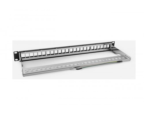 PATCH PANEL 19"" 24 PORT CAT6 UTP KEYSTONE