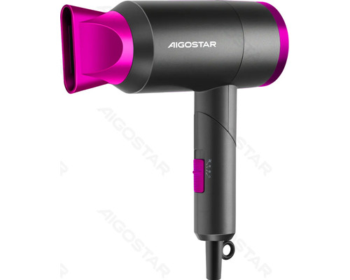 SECADOR DE PELO PLEGABLE DE VIAJE 1800W NEGRO AIGOSTAR-AA2 SECADOR DE PELO PLEGABLE DE VIAJE 1800W NEGRO AIGOSTAR