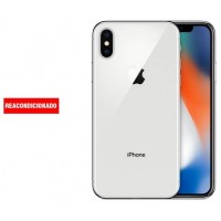 APPLE iPHONE X 64GB SILVER REACONDICIONADO GRADO B