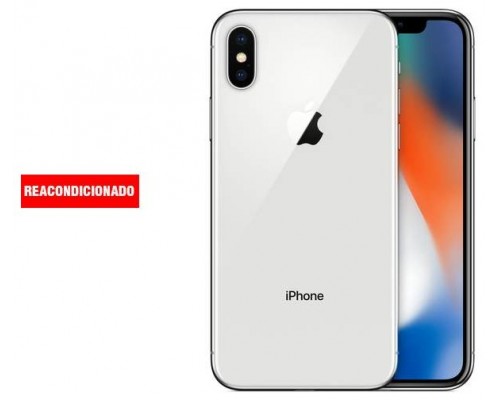 APPLE iPHONE X 64GB SILVER REACONDICIONADO GRADO B