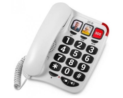 SPC 3295B Telefono CONFORT NUMBERS 2 Blanco