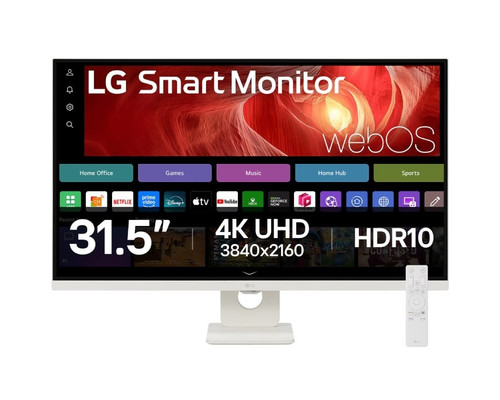 MONITOR LG 32U721SA-W 32" UHD 4K SMART WEBOS24 USB-C 65W-DI75 MONITOR LG 32U721SA-W 32" UHD 4K SMART WEBOS24 USB-C 65W