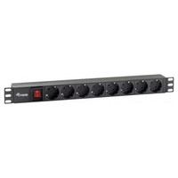 Regleta equip rack 19 pulgadas 1u 8-3MR Regleta equip rack 19 pulgadas 1u 8