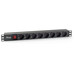 Regleta equip rack 19 pulgadas 1u 8-MR3 Regleta equip rack 19 pulgadas 1u 8