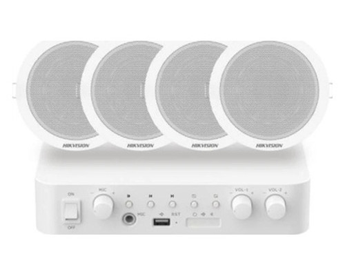 Hikvision DS-QAE0KA60206-4 Kit 1xAmpl 4xAlta Techo-IA25 Hikvision DS-QAE0KA60206-4 Kit 1xAmpl 4xAlta Techo