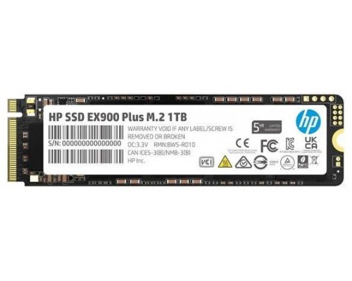 HP SSD EX900 Plus 1Tb PCIe Gen 3x4 NVMe