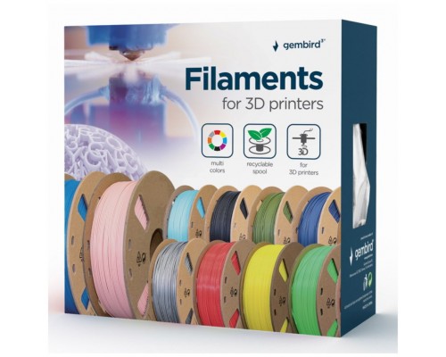 FILAMENTO GEMBIRD PLA AZUL 1,75 MM 1 KG