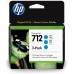 TINTA HP 712 PACK 3 CIAN