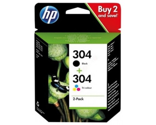 TINTA HP 304 PACK AHORRO NEGRO TRICOLOR