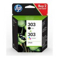 TINTA HP 303 PACK AHORRO 2 NEGRO + CIAN MAGENTA AMARILLO