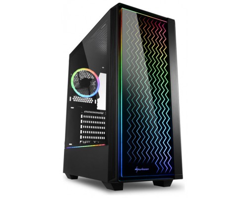 CAJA SHARKOON LIT 200 ATX 2XUSB3.0 RGB SIN FUENTE NEGRO