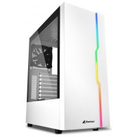 CAJA SHARKOON RGB SLIDER ATX 2XUSB3.0 2XUSB2.0 SIN FUENTE BLANCO