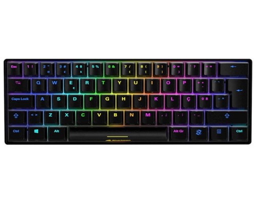 TECLADO GAMING SHARKOON SKILLER SGK50 S4 KAILH RED NEGRO PT