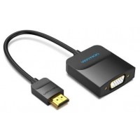 CONVERSOR HDMI A VGA 0.15 M NEGRO VENTION