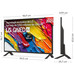 TV LG QNED 43QNED84A6C 43" 4K UHD SMART TV WiFi BLUETOOTH VRR HDR10