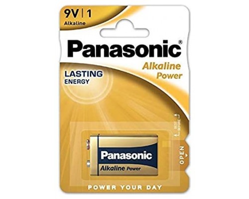 PILA PANASONIC LR61 ALKALINE 9V 1 UNIDAD