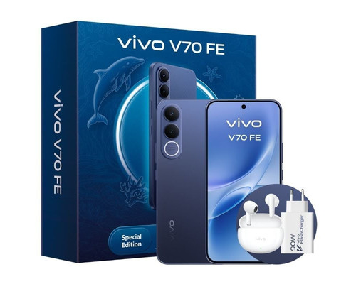 VIVO V70 FE 8Gb 512Gb Bundle Ch90w+ Buds3 Blue