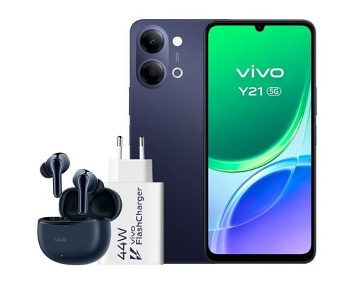 VIVO Y21 5G 4Gb(+4) 256Gb Black Cargador + Auric.-IA37 VIVO Y21 5G 4Gb(+4) 256Gb Black Cargador + Auric.