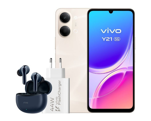 VIVO Y21 5G 4Gb(+4) 256Gb Gold Cargador + Auric.-IA37 VIVO Y21 5G 4Gb(+4) 256Gb Gold Cargador + Auric.