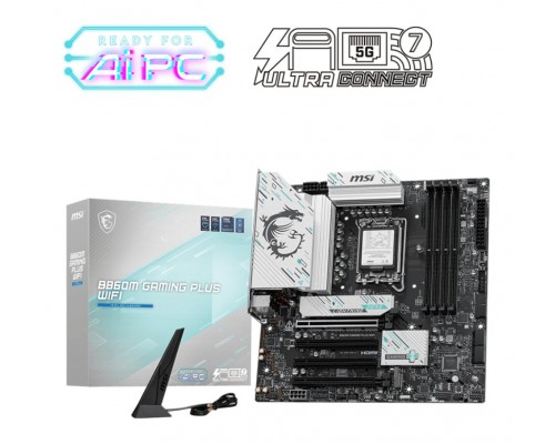 MSI Placa Base B860M GAMING PLUS WIFI mATX D5 1851