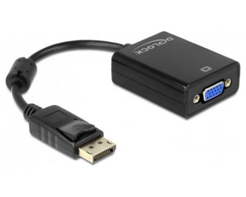 Delock Adapt. Displayport  Macho/VGA Hembra Negro