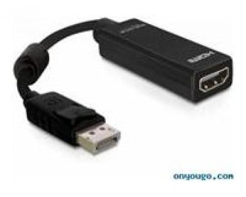 Delock Adaptador Displayport M a HDMI H Negro