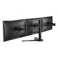 EQUIP SOPORTE PANTALLA SOBREMESA 13"-27" DOBLE BRAZO SOPORTA 3 MONITORES VESA STANDARD H·