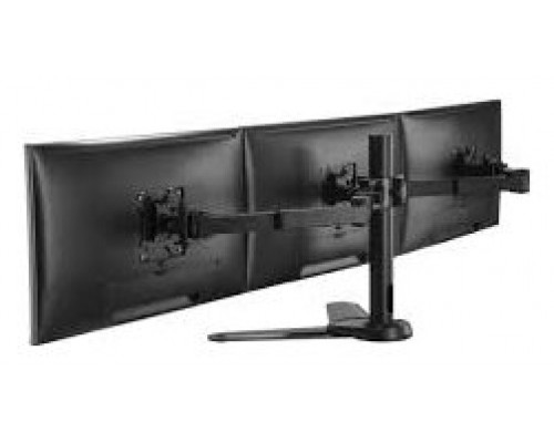 EQUIP SOPORTE PANTALLA SOBREMESA 13"-27" DOBLE BRAZO SOPORTA 3 MONITORES VESA STANDARD H·