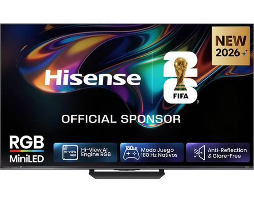 TELEVISOR 65"" RGB MINILED UHD 4K QUANTUM DOT 180Hz 65UR8S SMART TV HISENSE