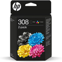 Pack cartuchos tinta hp 308 negra-6MR Pack cartuchos tinta hp 308 negra