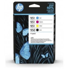 TINTA HP PACK 950 NEGRO Y 951 CIAN MAGENTA AMARILLO