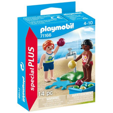 Playmobil ni&ntilde;os con globos agua