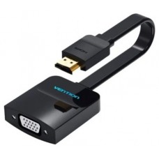 CONVERSOR HDMI/M A VGA/H JACK 3.5/H 0.15 M NEGRO VENTION