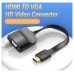 CONVERSOR HDMI/M A VGA/H JACK 3.5/H 0.15 M NEGRO VENTION