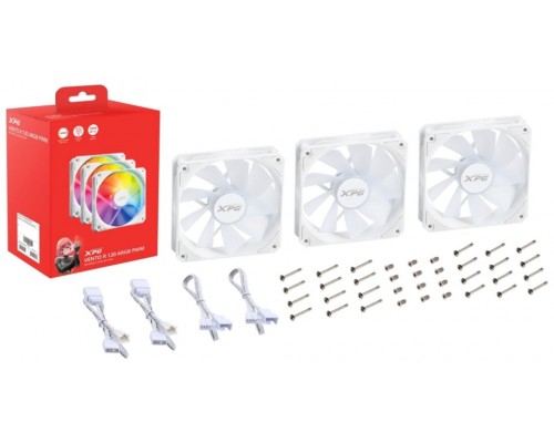 VENTILADOR CAJA XPG VENTOR 120MM BLANCO X3